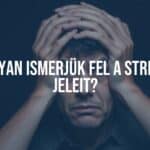 A stressed person holding their head, dark background, tense expression, realistic.