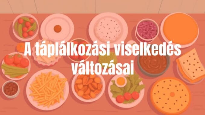 Healthy and unhealthy food choices on a table, contrasting lifestyles, vibrant colors, illustrative style.